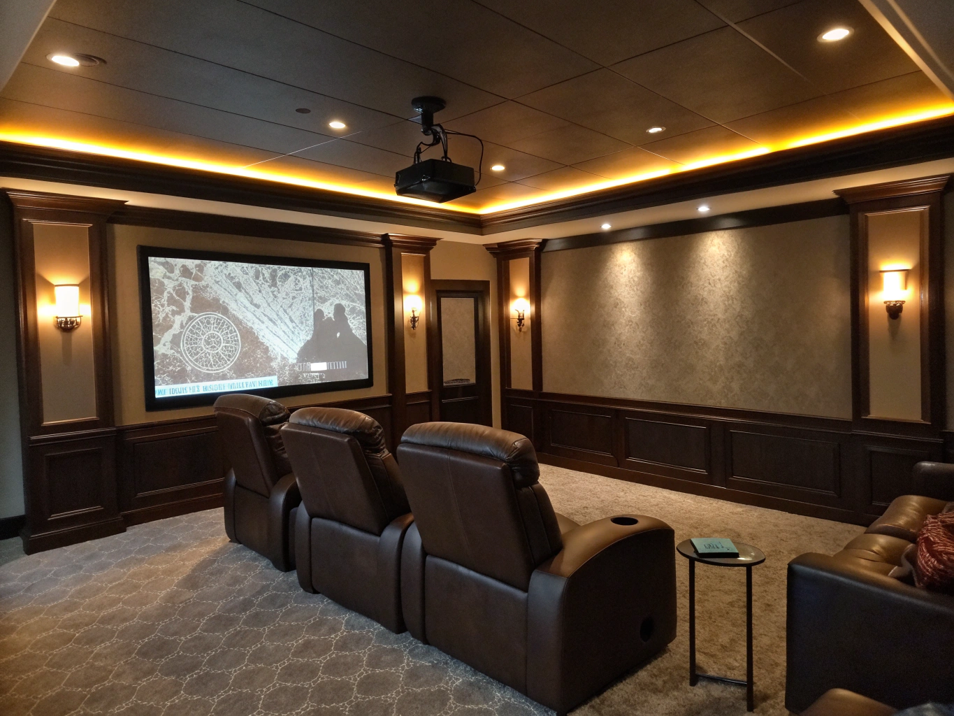 Home Theater Basement - After